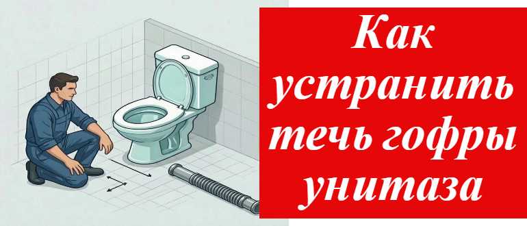 Как устранить течь гофры унитаза: пошаговое руководство по устранению протечки