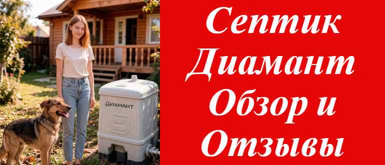 Септик Диамант: бриллиант среди автономных канализаций — обзор септика