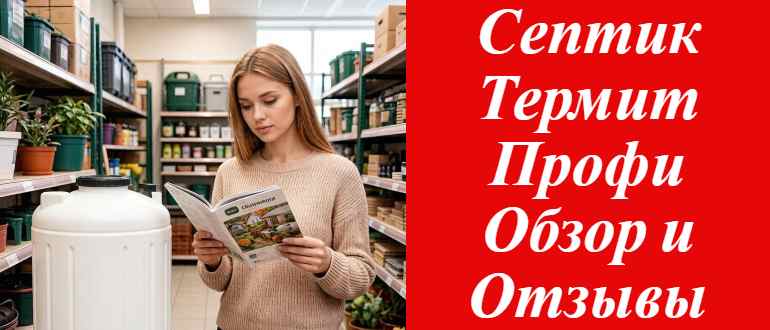 Термит Профи: полный обзор септика и отзывы владельцев